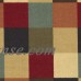 Ottomanson Ottohome Collection Contemporary Checkered Design Modern Area Rugs and Runners with Non-Skid (Non-Slip) Rubber Backing, Multi-Color   555757111